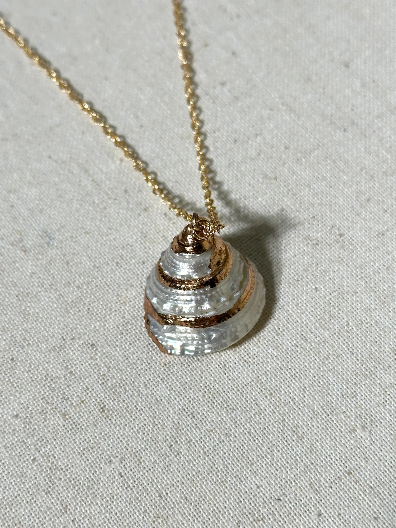 Erica Golden Shell Necklace