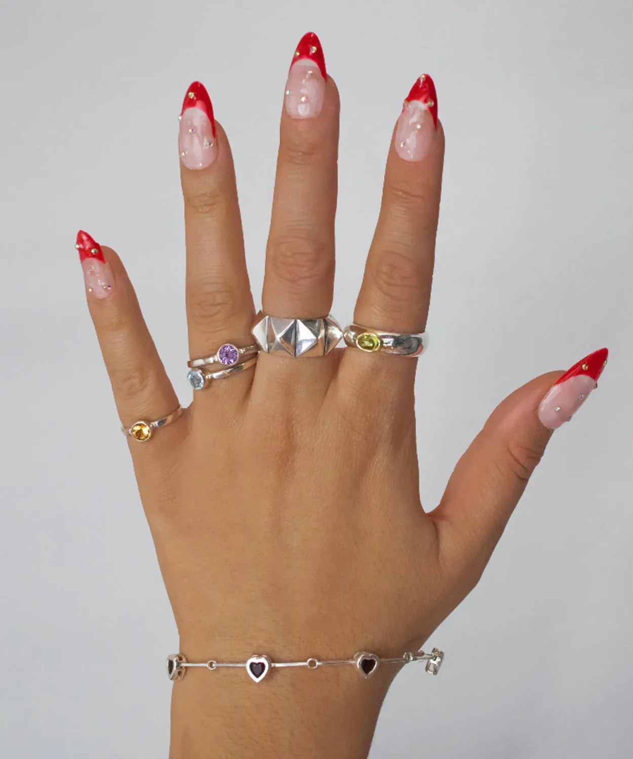 Everyday Circle Citrine Stone Ring