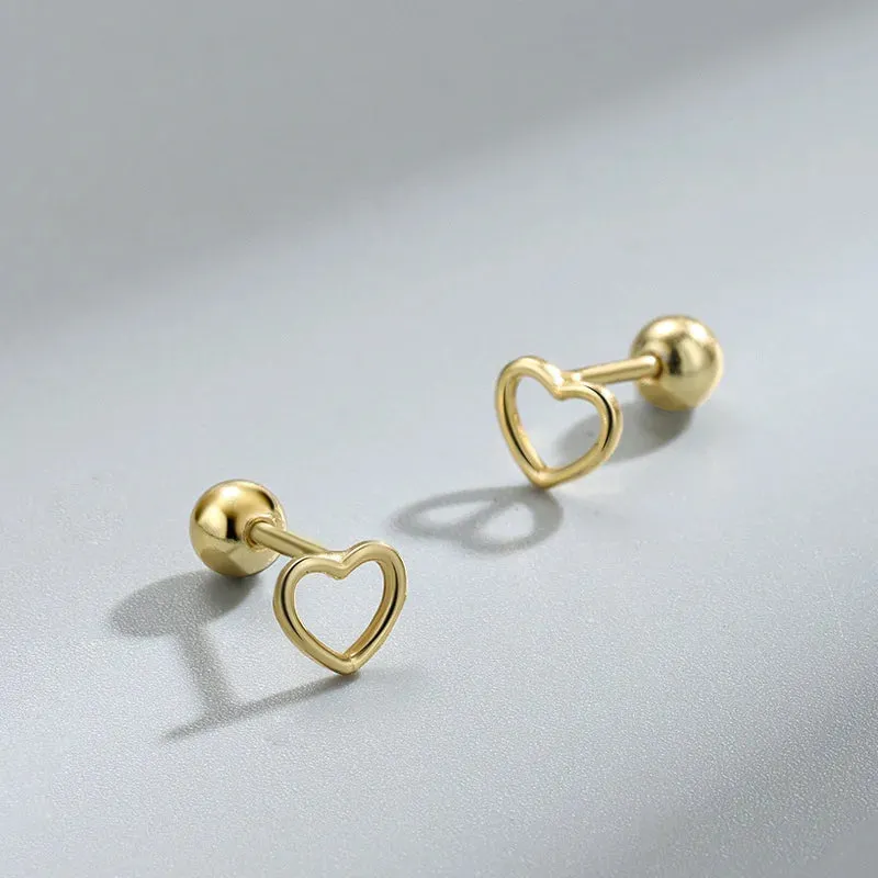 Fashion Gold Color Butterfly Tragus Piercings for The Ear Helix Stud Earrings for Women Tibetan Charm Ear Bone Piercing Jewelry