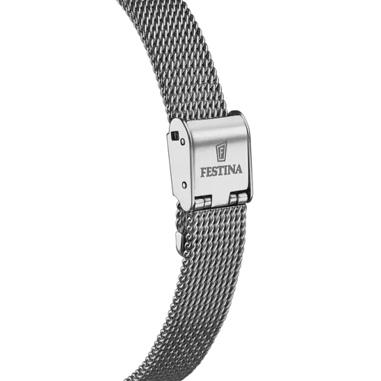 Festina Mademoiselle Ladies Aquamarine Dial Mesh Stainless Steel Brecelet Watch 