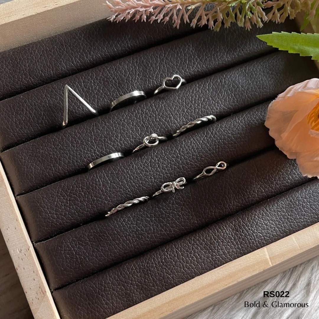 Finger Ring Set | RS022 | Silver