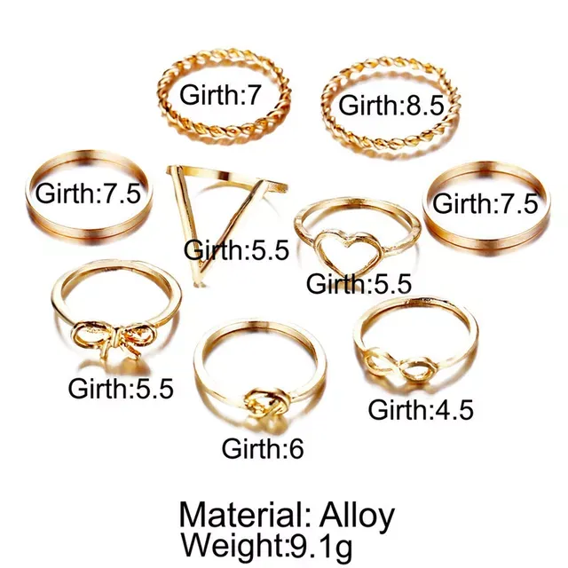 Finger Ring Set | RS022 | Silver