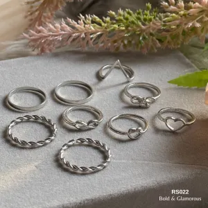 Finger Ring Set | RS022 | Silver