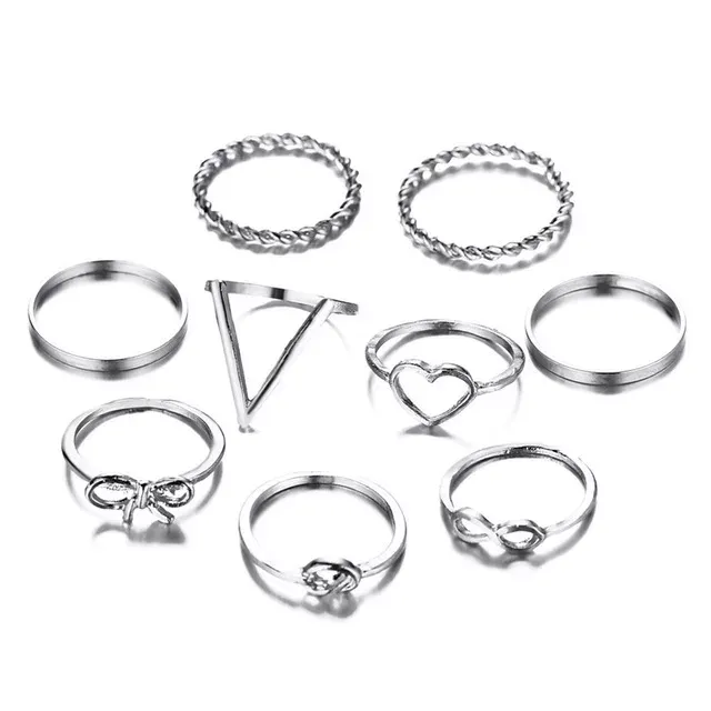 Finger Ring Set | RS022 | Silver
