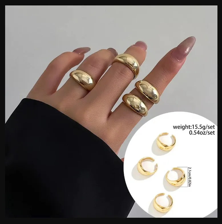 Finger Ring Set | RS028 | Silver
