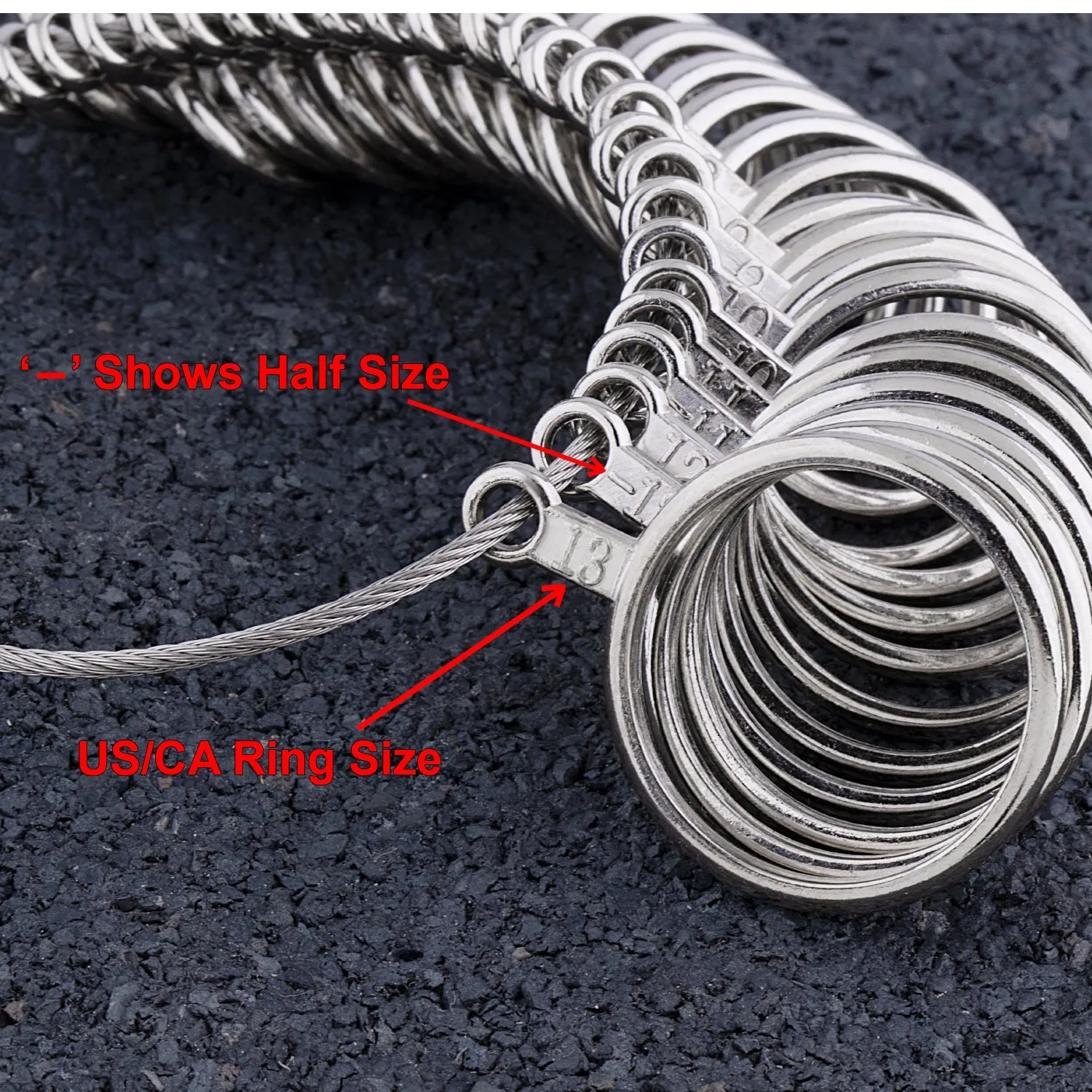 Finger Ring Sizer - Metal