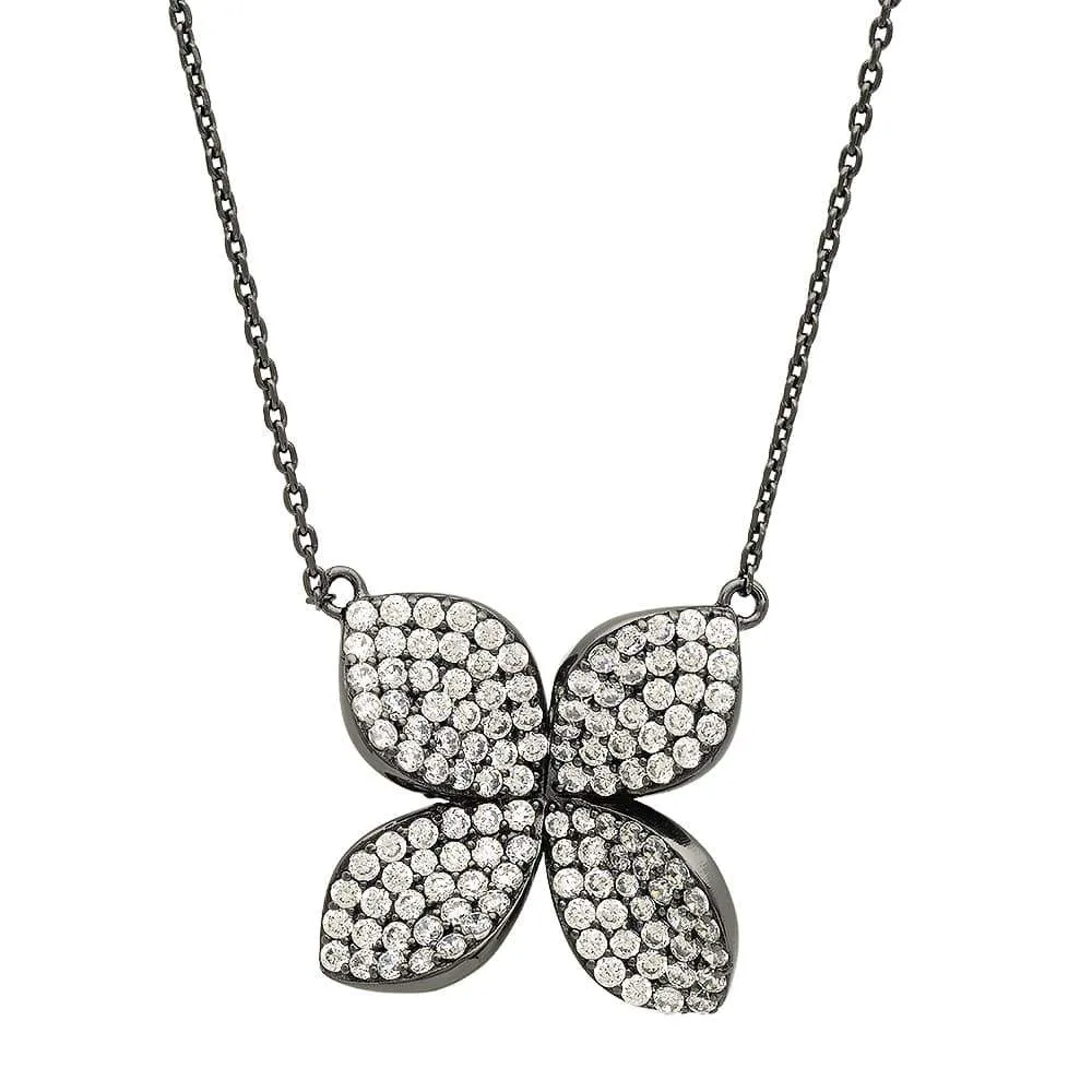 FIORE NECKLACE, BR STERLING SILVER