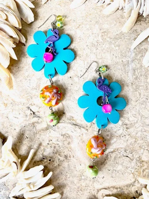 Flamingo Bay Statement Earrings