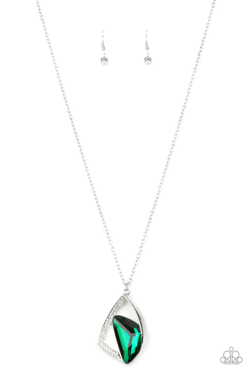 Galactic Wonder Green Paparazzi Necklace