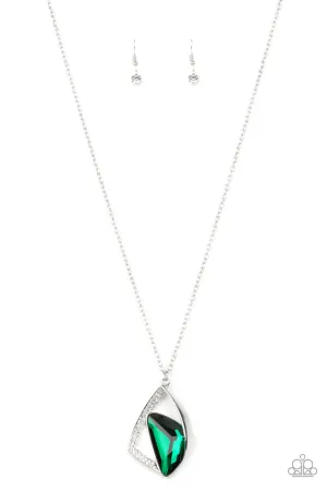 Galactic Wonder Green Paparazzi Necklace