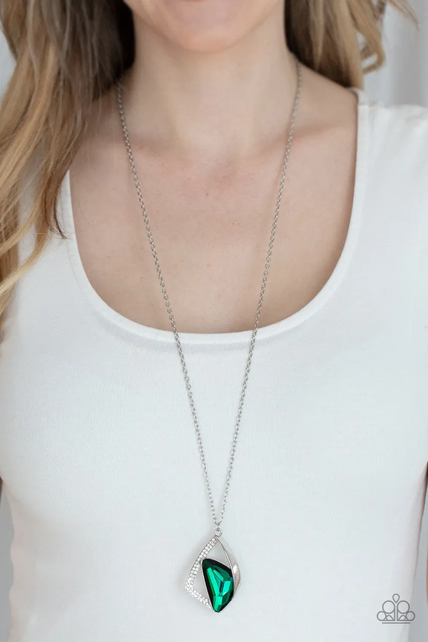 Galactic Wonder Green Paparazzi Necklace