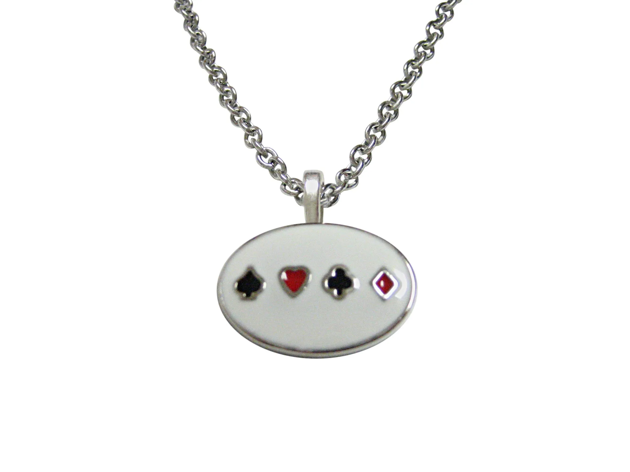 Gambling Card Suits Necklace