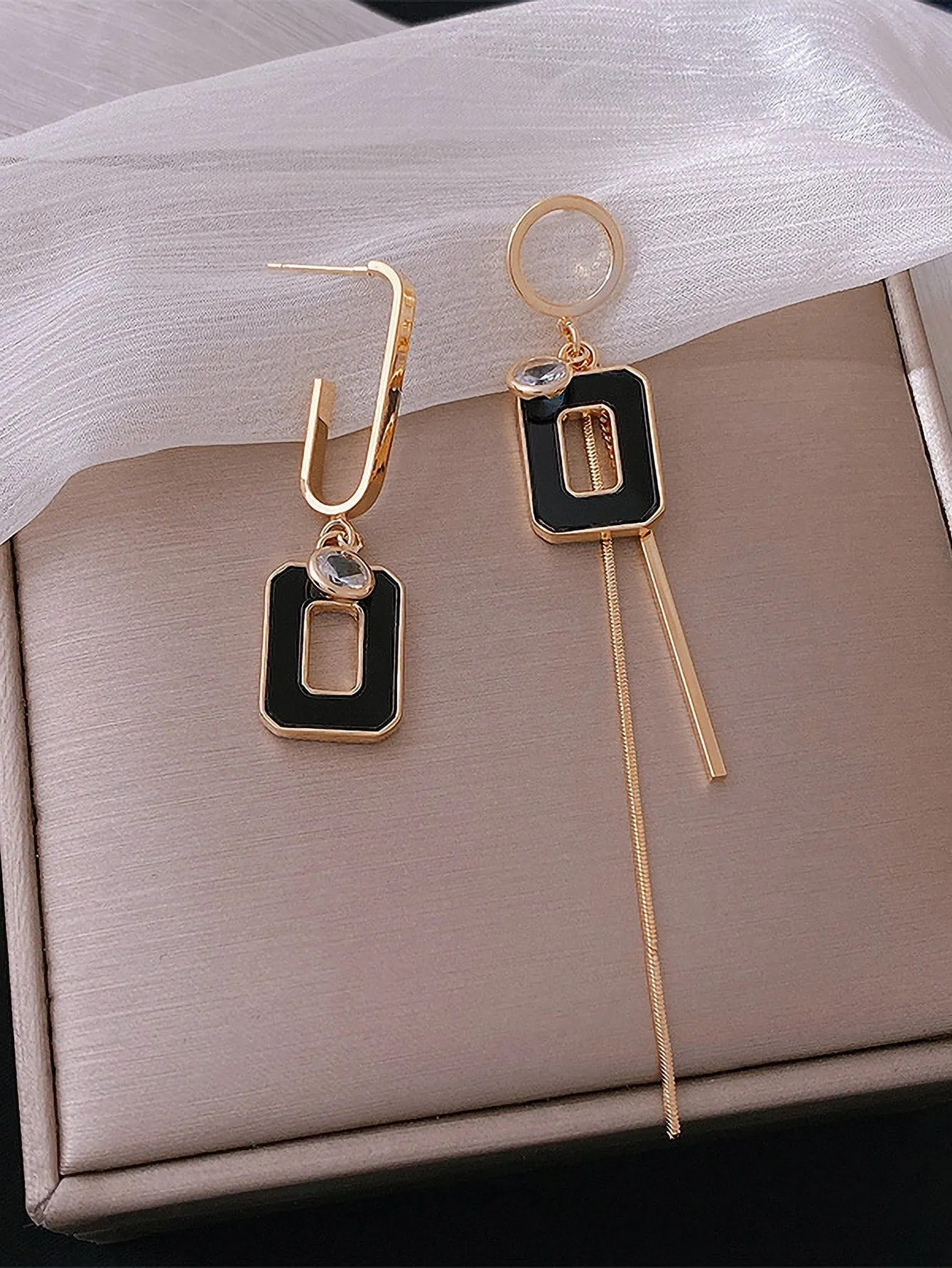 Geo Drop Earrings - Multicolor