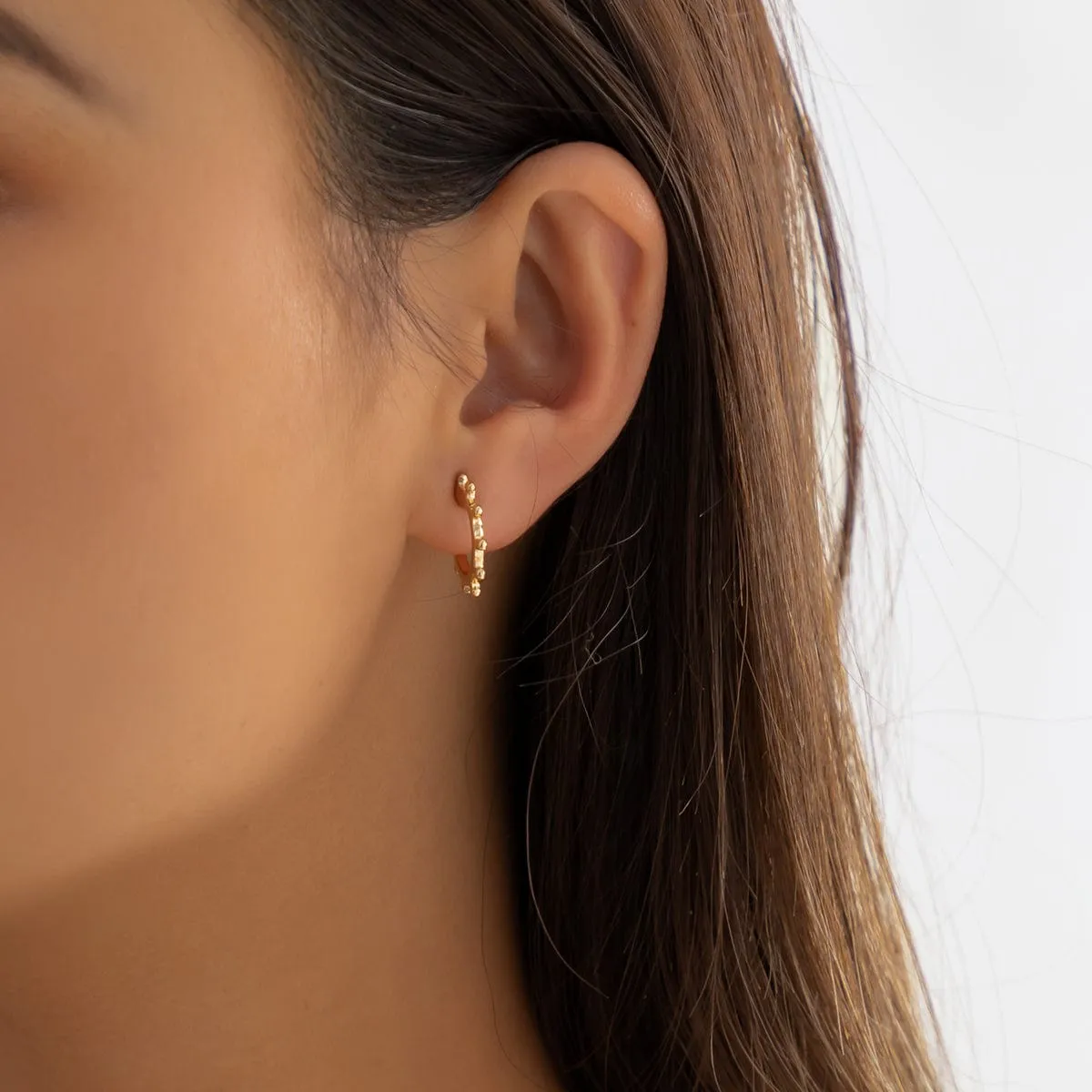 Geometric 12 Pieces Huggie Hoop Earrings Set