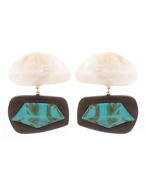 Geometric Drop Earrings