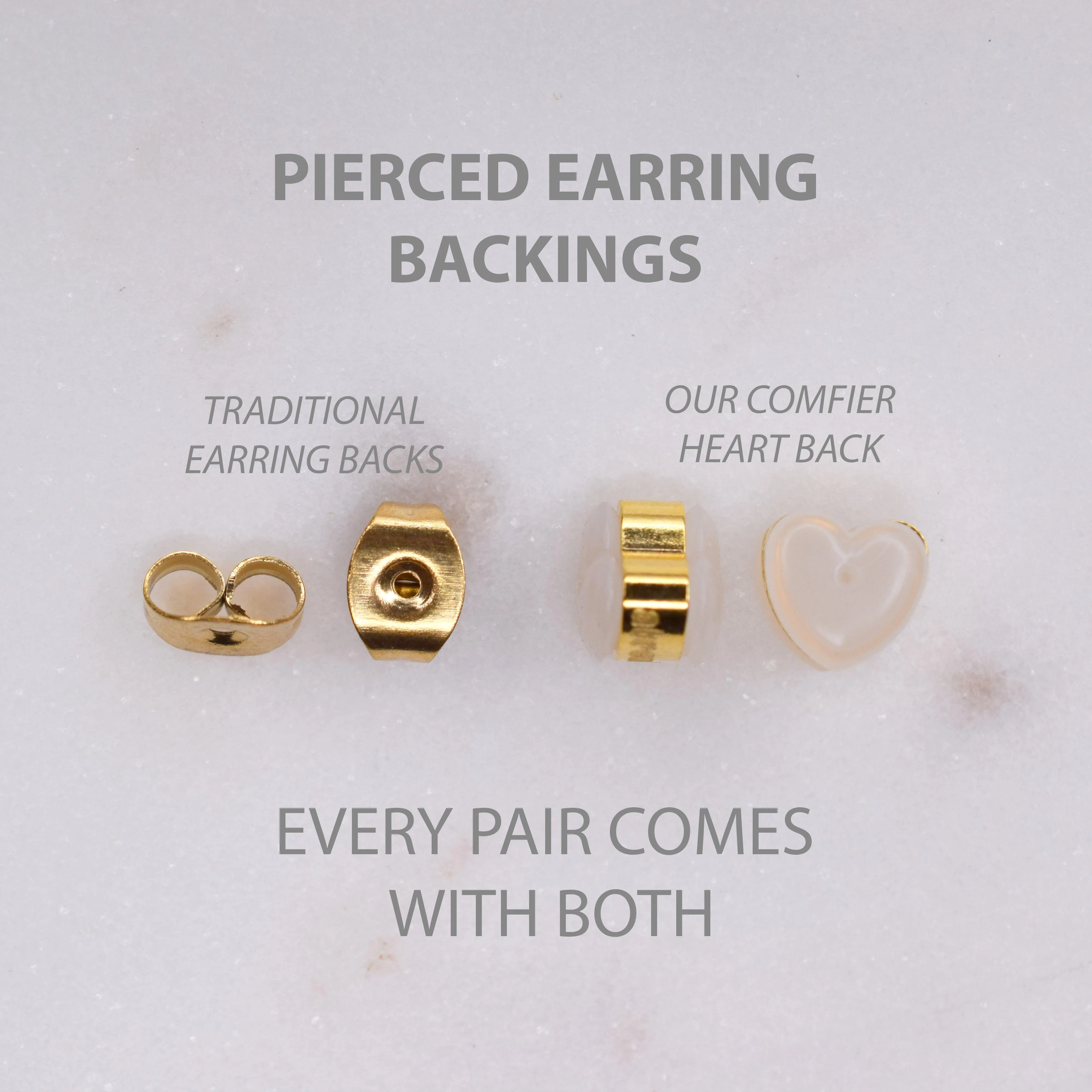 GEOMETRIC HUGGIE EARRINGS IN GOLD