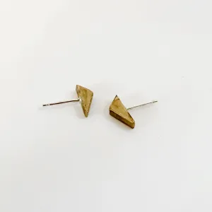 Geometric Mini Angular Stud Earrings - Choose Your Metal