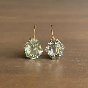 Geometric Prasiolite Earrings