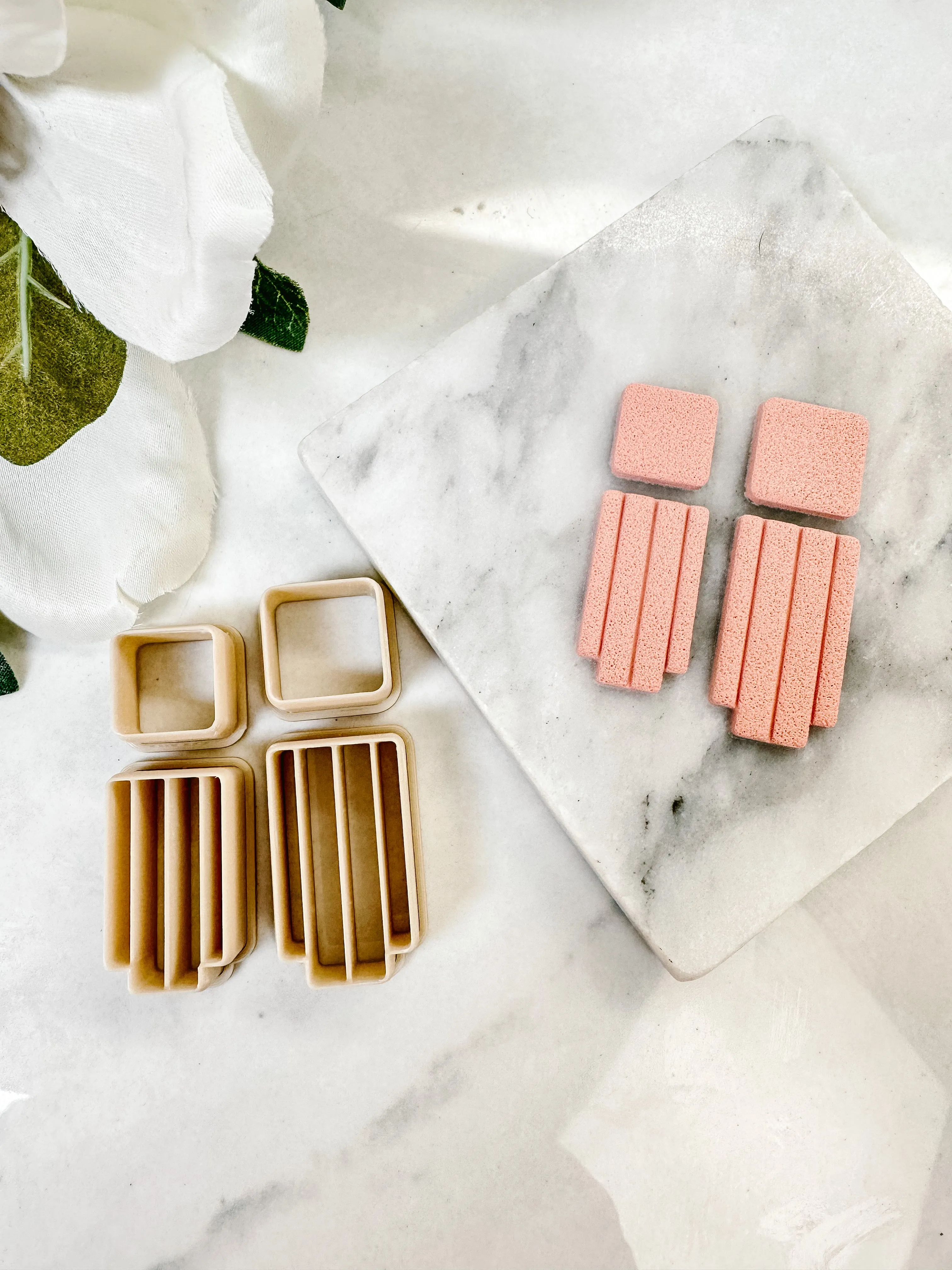 Geometric Robot Dangle Set Polymer Clay Cutters
