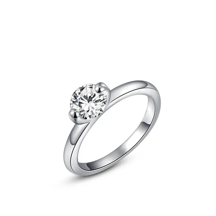 Gift Swiss CZ To Girlfriend Gifts RING ,top quality wedding rings,100% hand made fashion jewelry