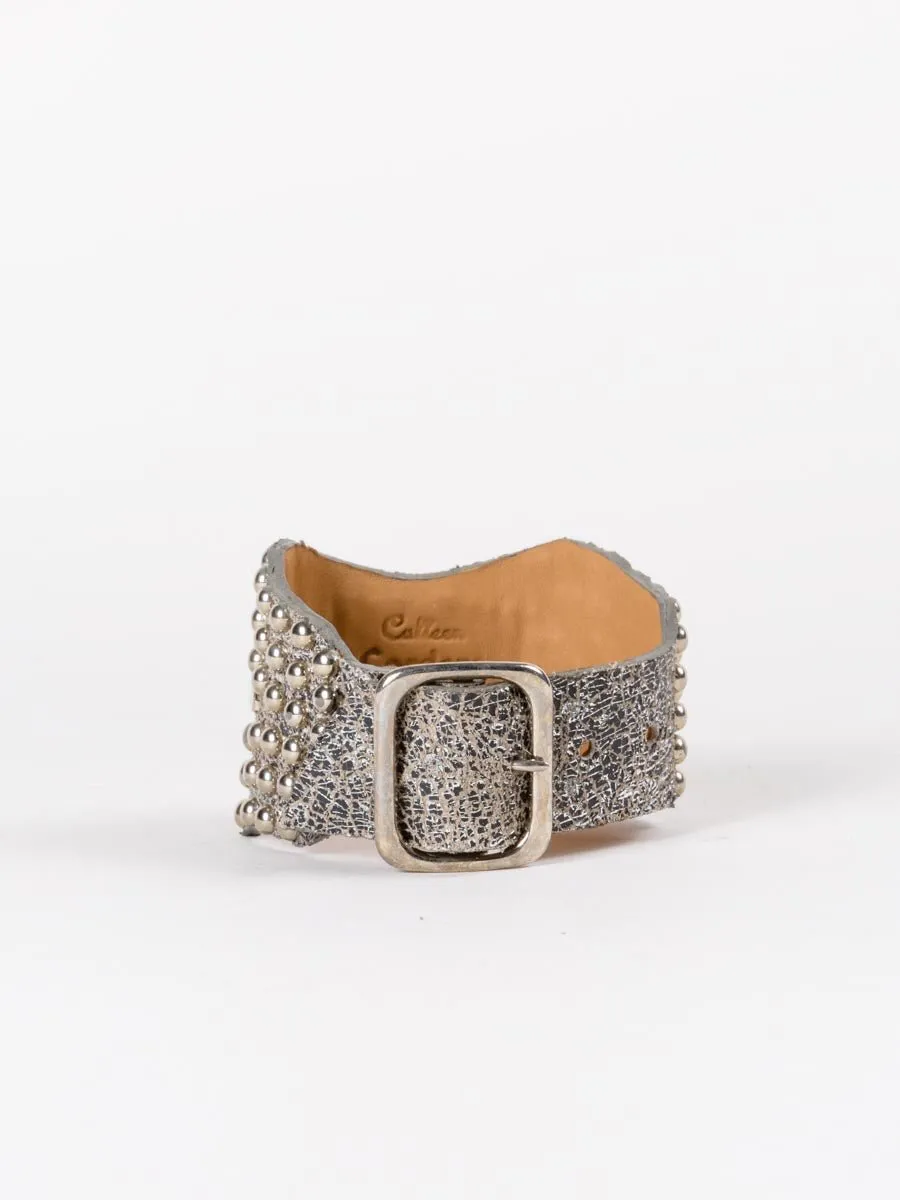 gina cuff - silver sheen