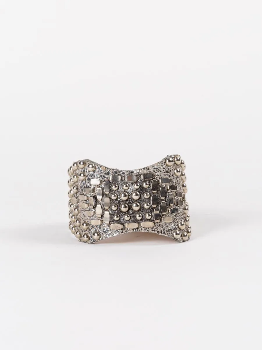 gina cuff - silver sheen