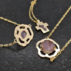 Gold Amethyst Necklaces