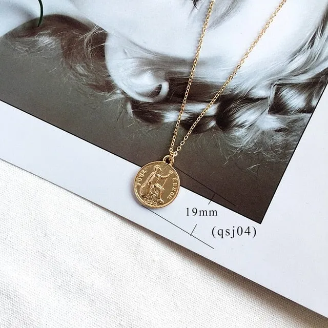 Gold Coin Necklaces