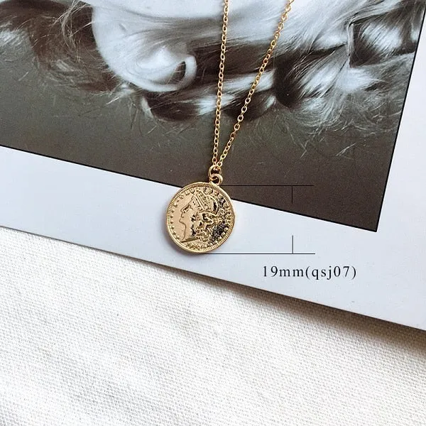 Gold Coin Necklaces