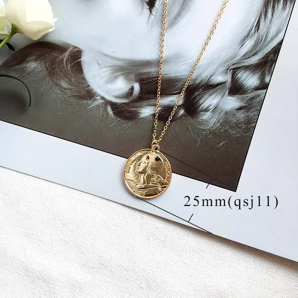 Gold Coin Necklaces