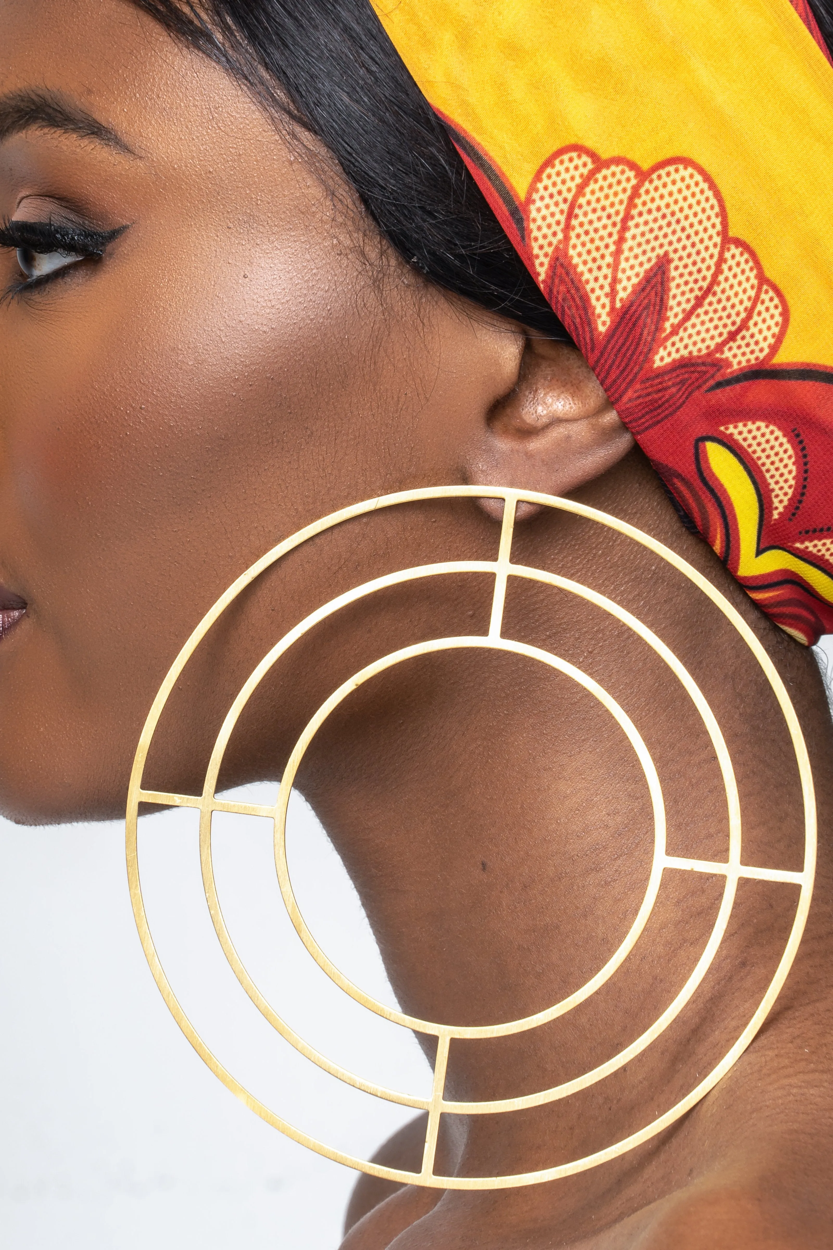 GOLD Geometric Oversized Earrings
