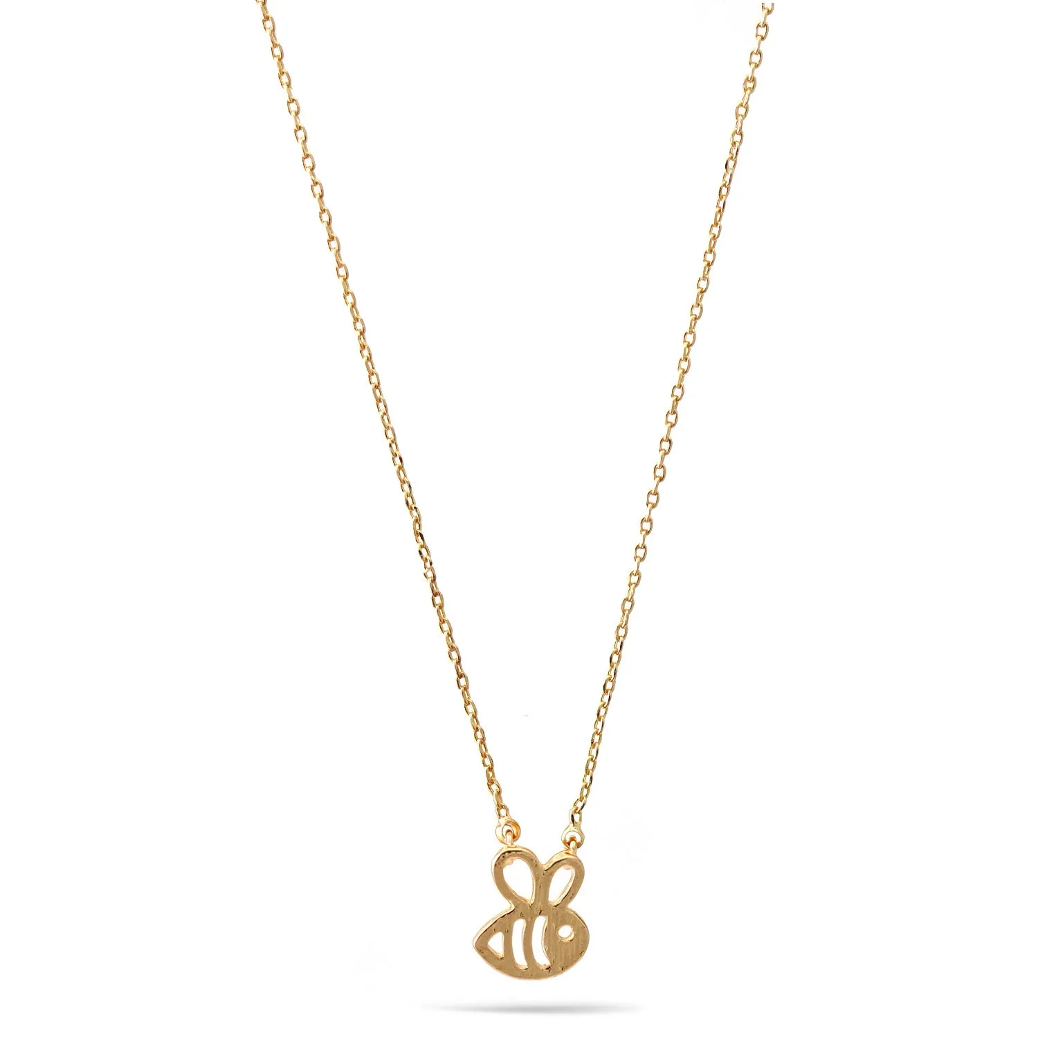 GOLD SMALL PENDANT SHORT NECKLACE #N9497GLD (TE4/DA3)