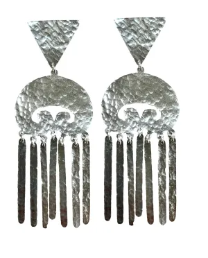 Greco Roman Handmade Silver Earrings
