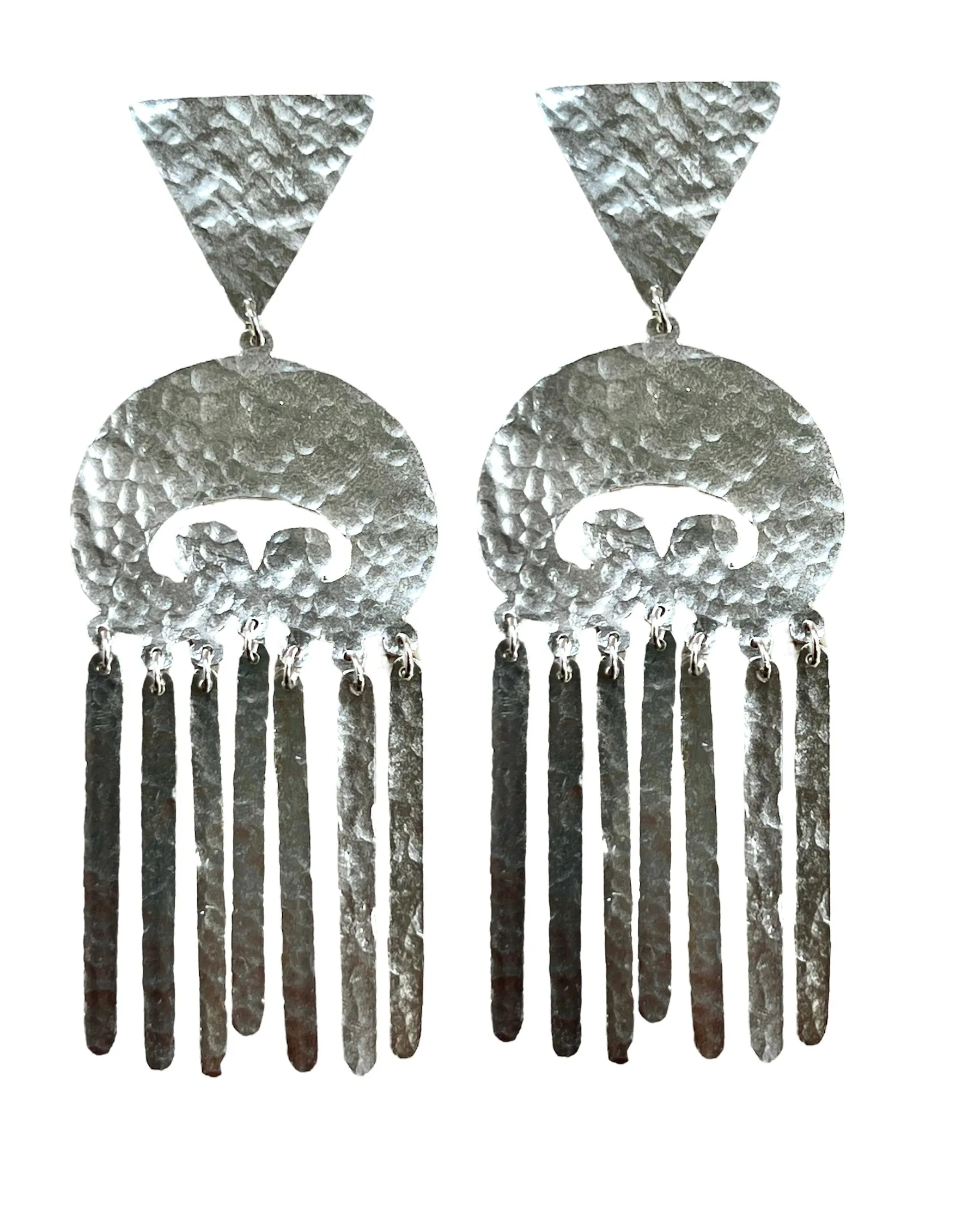 Greco Roman Handmade Silver Earrings