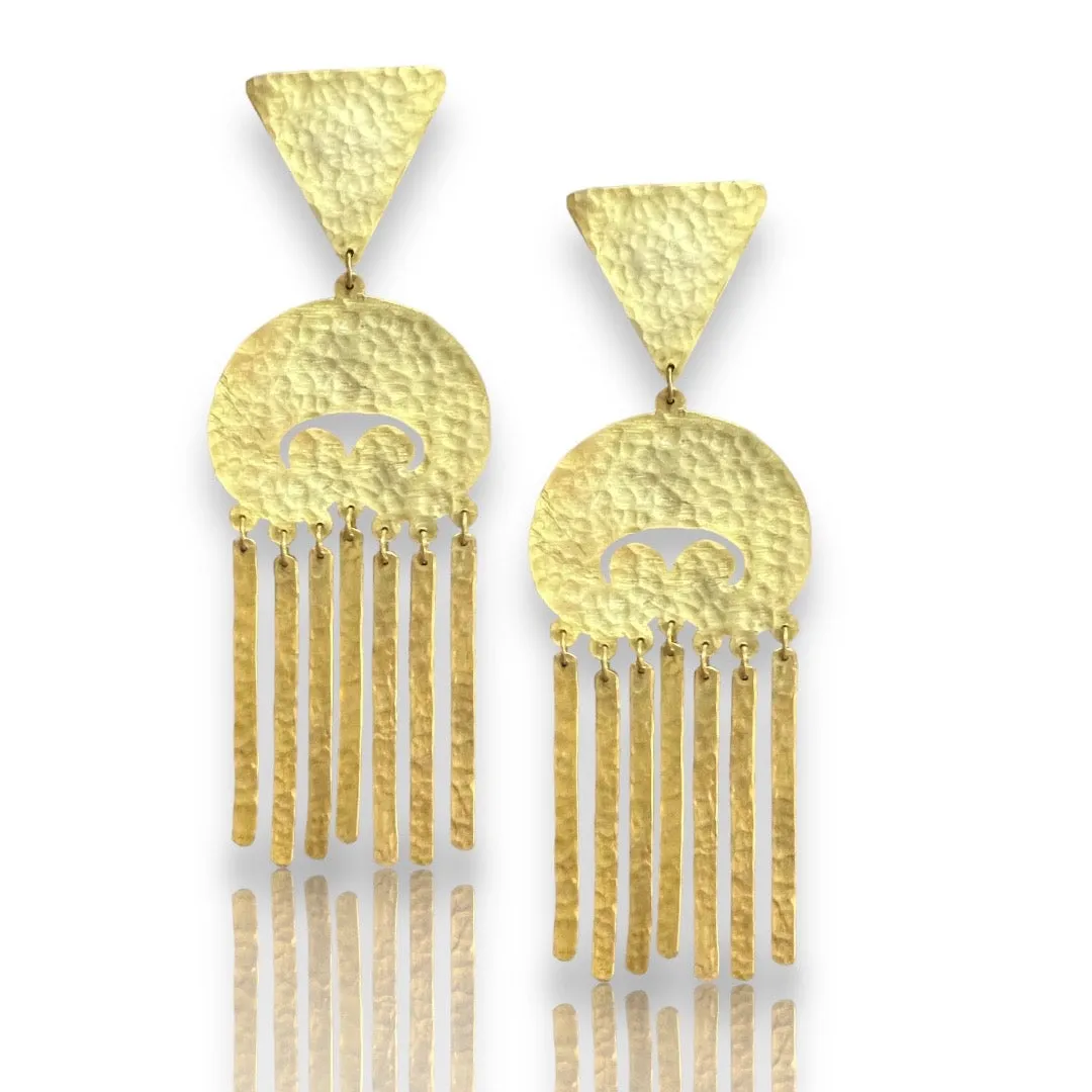 Greco Roman Handmade Silver Earrings