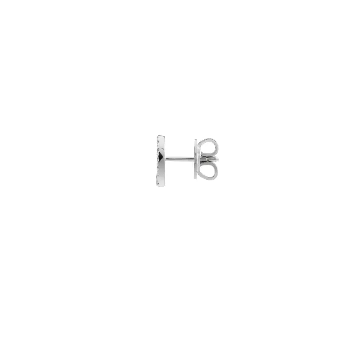 Gucci 18K White Gold Interlocking G Diamond Studs