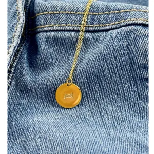 Hand Stamped  Word Disk Necklace- Faith Jewelry Gift