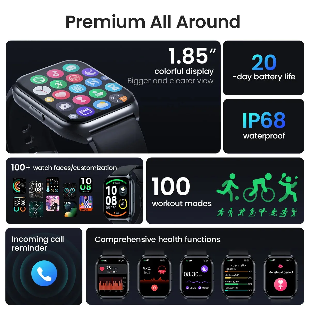 HAYLOU Watch 2 Pro (LS02 Pro) Smartwatch 1.85inch Large Display