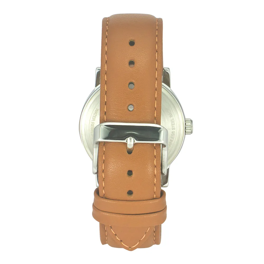 Helix By Timex Black Round Analog Leather Watch Men -TW035HG08