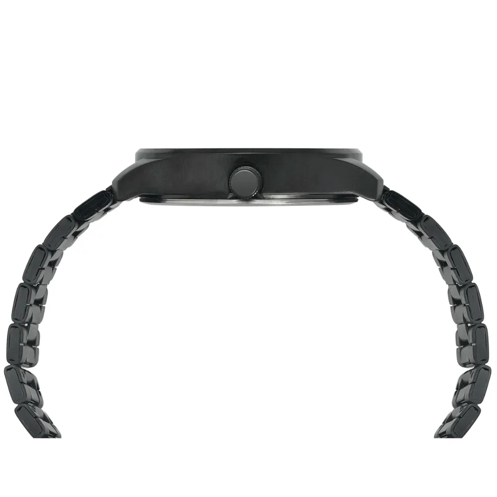 Helix By Timex Black Round Analog Stainless Steel Watch Men -TW043HG18