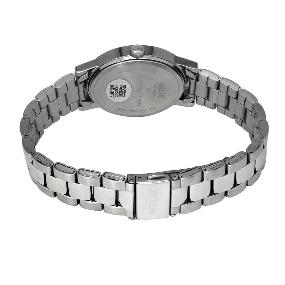 Helix By Timex Blue Round Analog Stainless Steel Watch Men -TW047HG02
