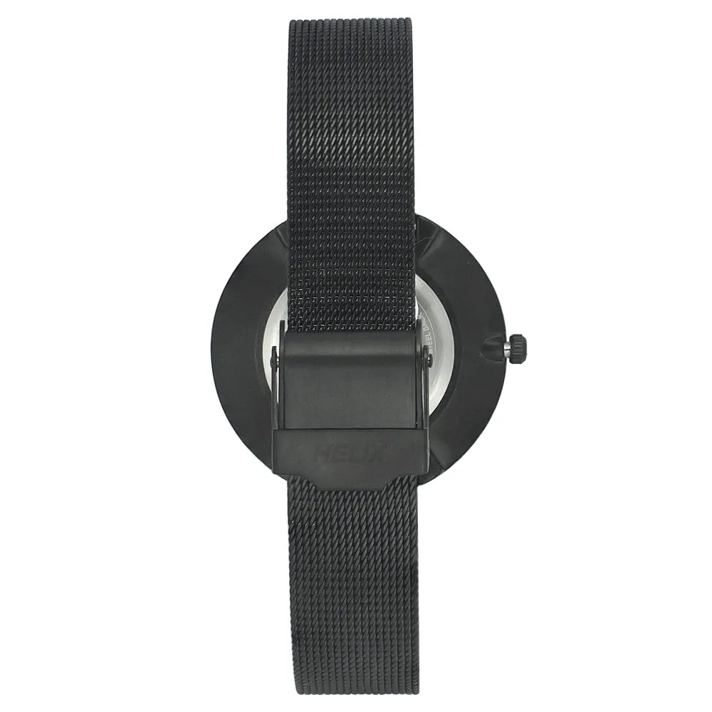 Helix By Timex Blue Round Analog Stainless Steel Watch Women -TW031HL12