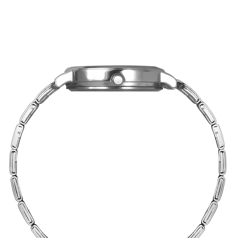 Helix By Timex Burgundy Round Analog Stainless Steel Watch Women -TW056HL04