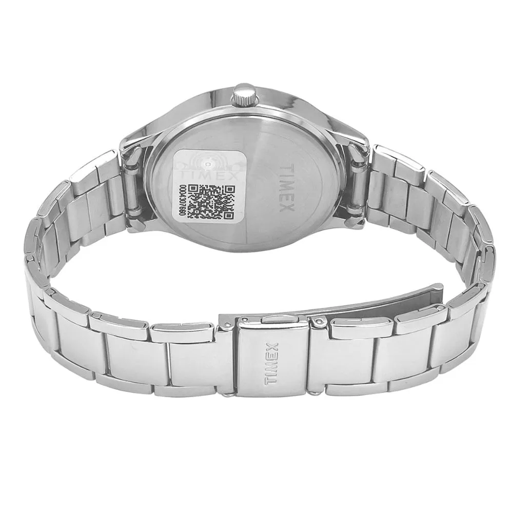 Helix By Timex Red Round Analog Stainless Steel Watch Women -TW060HL03T