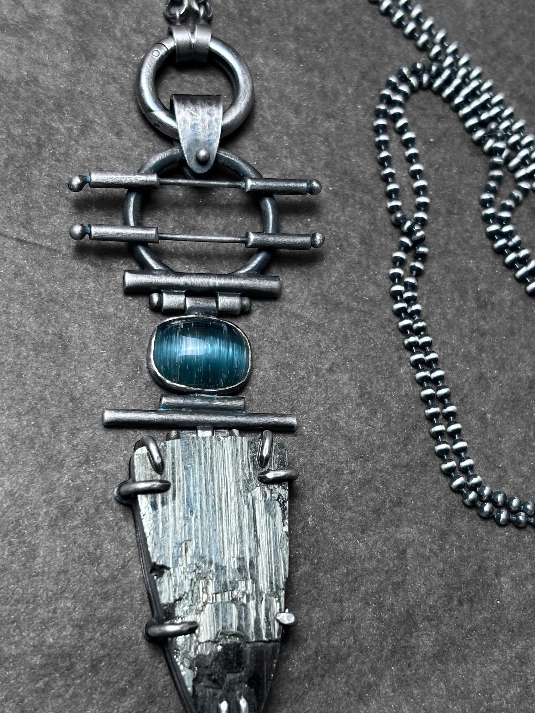 Hinged Pyrite Pendant