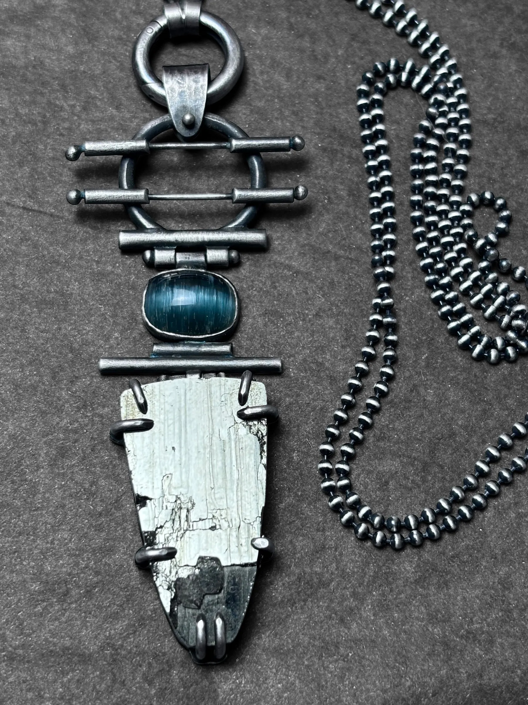 Hinged Pyrite Pendant