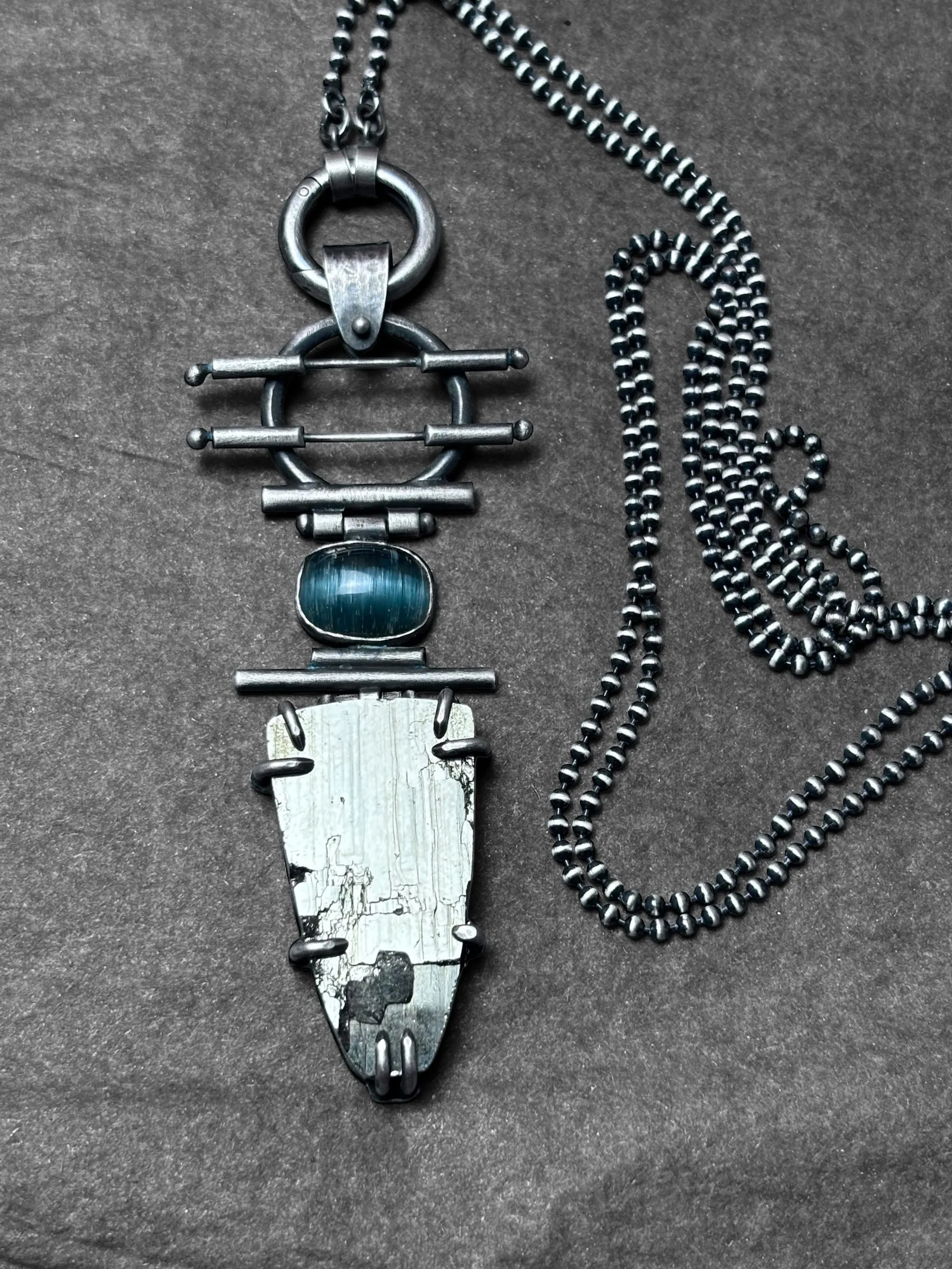 Hinged Pyrite Pendant