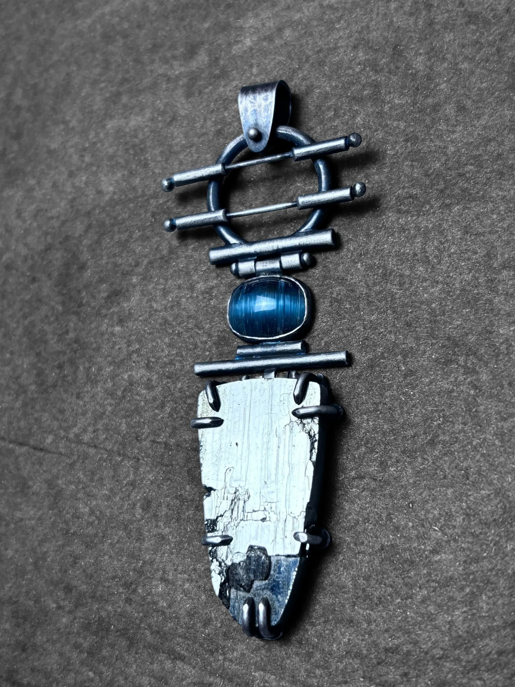 Hinged Pyrite Pendant
