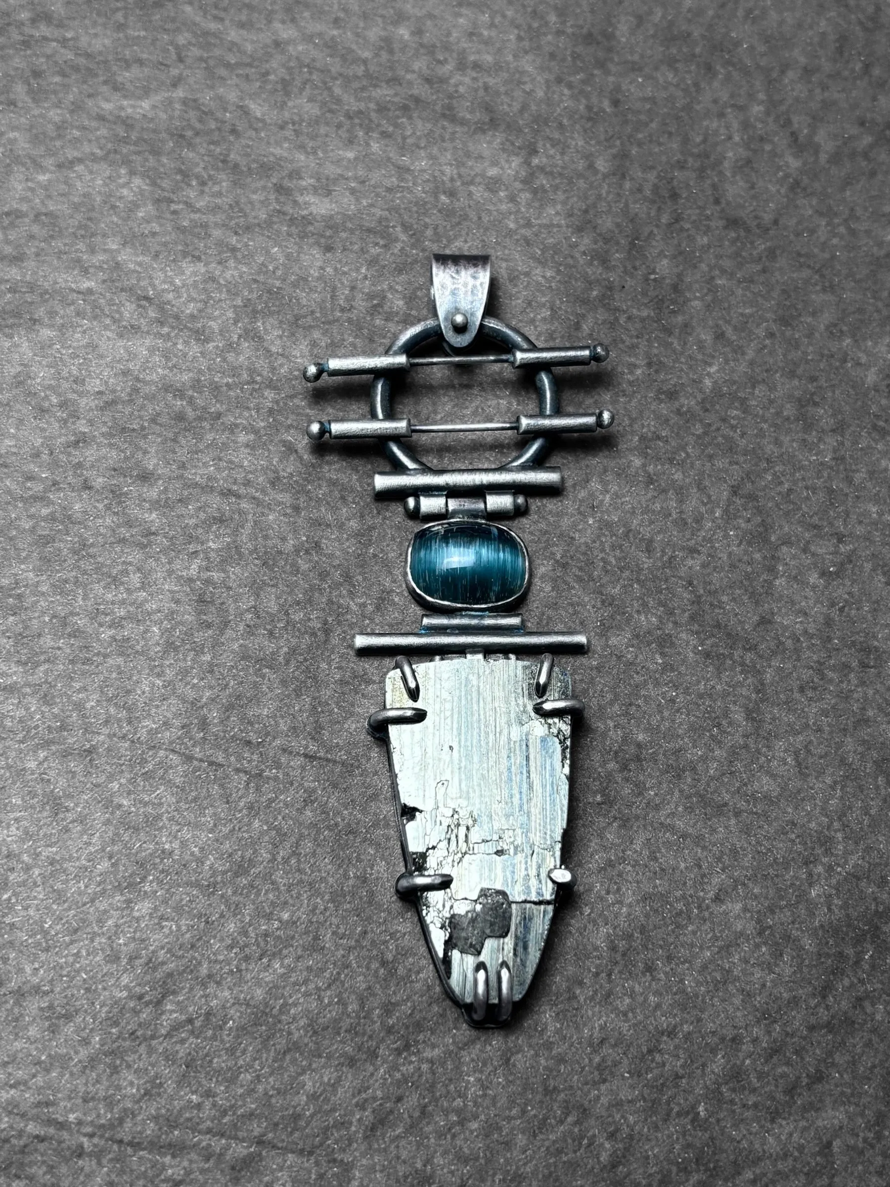 Hinged Pyrite Pendant