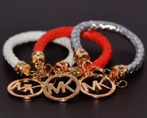 Hot Sale High Quality Leather Rope Alloy Bracelet Bangle For Women Men
